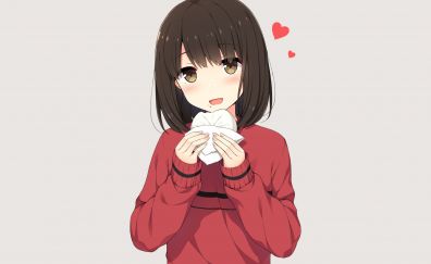 Cute girl, eating, anime, Megumi Kato, Saenai Heroine no Sodatekata