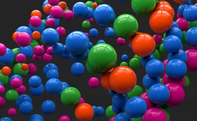 3D colorful Balloons