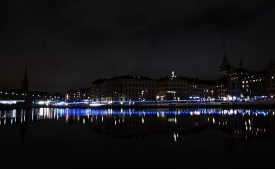 City in night