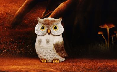 Owl bird, toy, figure