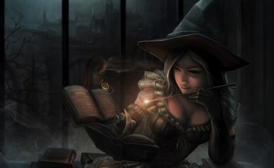Fantasy, witch, black magic, book