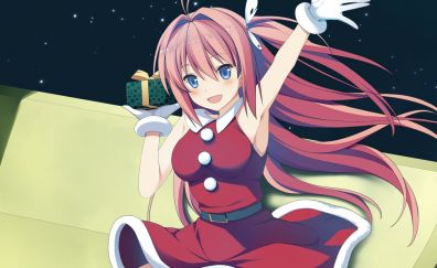 Santa Asuka Kurashina, anime girl, long hair