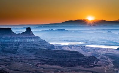 Sunlight, grand canyon, nature, sunset, national park