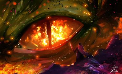 Dragon's eye, warrior, art