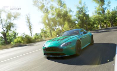 Forza Horizon 3, green, Aston Martin, sports car