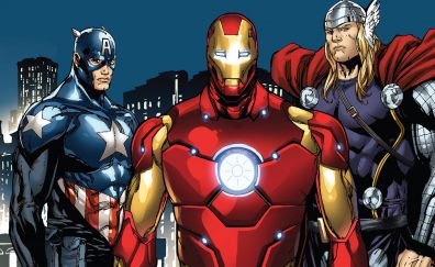 Iron man, captain america, thor, superhero, comics
