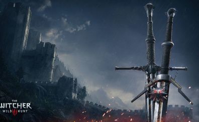 The Witcher 3: Wild Hunt, swords, video game