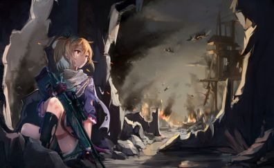 Sv-98, girls frontline, anime girl, sniper