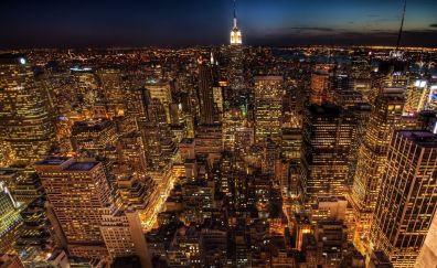 New york city in night