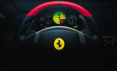Ferrari car's interior