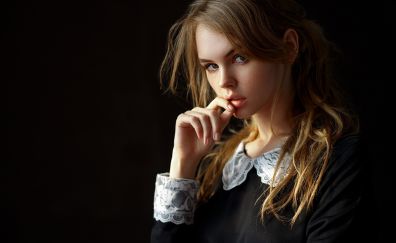 Anastasia Shcheglova, Blonde, Russian model