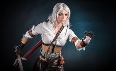 Ciri, the witcher, video game, cosplay
