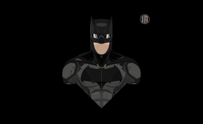 Batman, superhero, tactical suit, minimalism, 8k