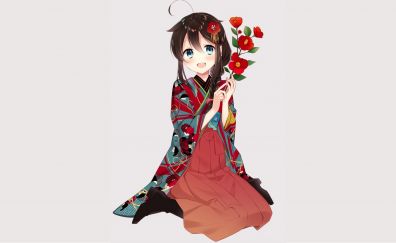 Cute anime girl, shigure, kancolle