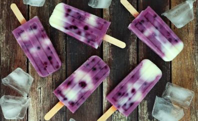 Ice candy, cubes, summer