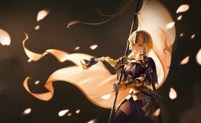 Banner, anime girl, Jeanne d'arc, fate series
