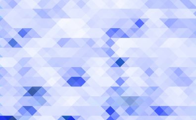 Squares, triangles, blue gradient, pattern, abstract