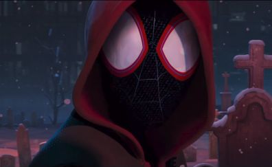 Spider-Man: Into the Spider-Verse, movie, mask, 2018