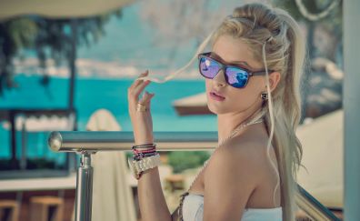 Sunglasses, girl model, summer