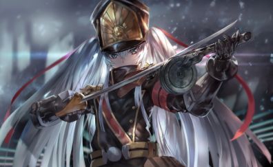 Sword and gun, Re:creators, anime girl