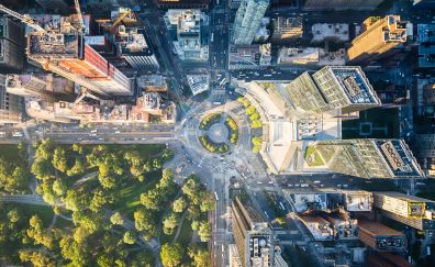 New york, city, park, aerial view, buildings