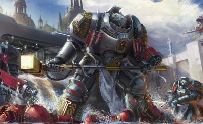 Warhammer 40,000, video game, big robots