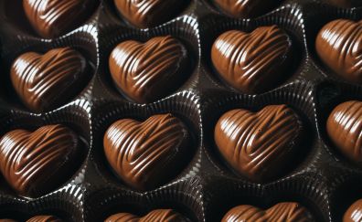 Heart shaped chocolate box