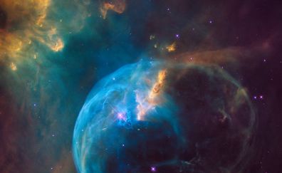 Bubble, space, nebula, clouds, 4k, 8k
