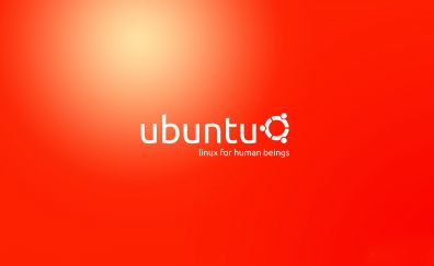 Ubuntu, logo, orange, gradient