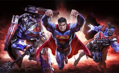 Infinite Crisis, dc comics, superman, 8k