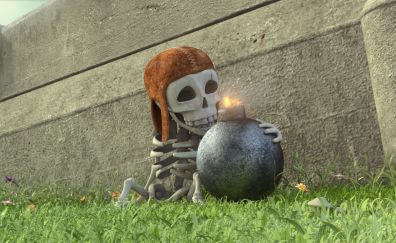 Clash of clans, ghost, skeleton, bomb