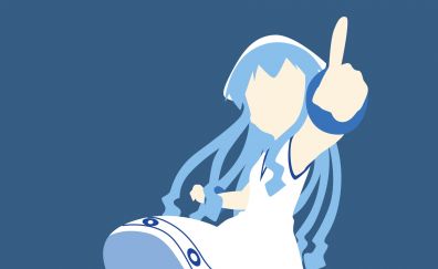 Ika Musume, Shinryaku! Ika Musume, anime girl, minimal