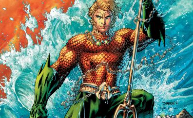 Aquaman, dc comics, justice league, superhero