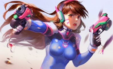 D.VA, overwatch, online game, angry
