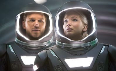 Passengers 2016 movie, Chris Pratt, Jennifer Lawrence