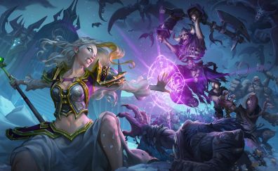 Knights Of The Frozen Throne, zombie, ghost, girl warrior