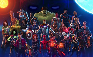 Avengers, superheroes, team, marvel comics, fan art