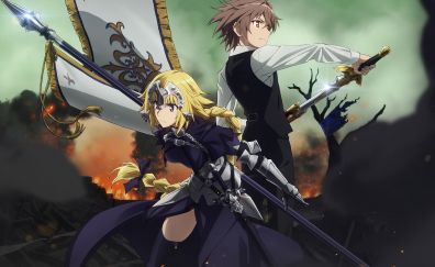 Ruler, Fate/apocrypha, anime, blonde