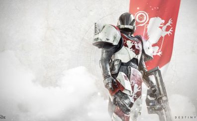 Destiny 2, 2017 game, white suit, soldier