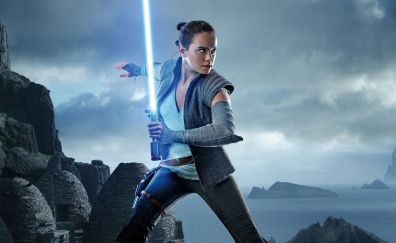 Rey, Daisy Ridley, star wars: the last jedi, 5k