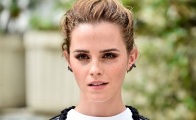 Emma Watson, beautiful face, 2017, 5k