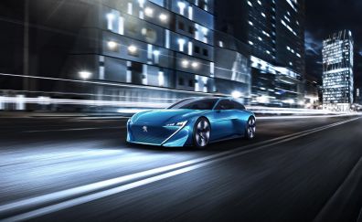 Peugeot Instinct Concept car, self driving concept car, 4k, 2017