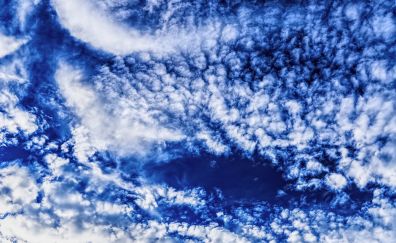 Clouds, pattern, blue sky