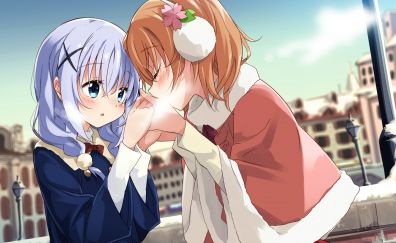 Chino kafū, Cocoa Hoto, anime girls, Is the Order a Rabbit?