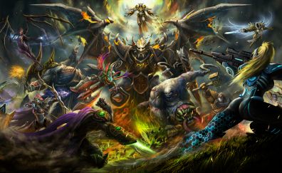 Heroes of the storm, warriors, video game