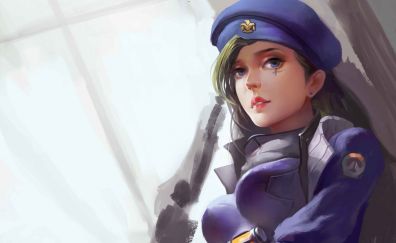Ana, overwatch, beautiful, online game, art