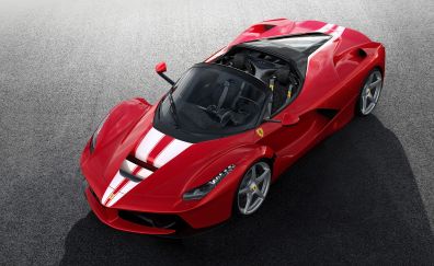 2017 Ferrari LaFerrari Aperta, top view, 4k