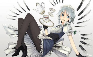 Maid, anime girl, touhou