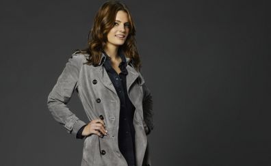 Stana Katic, brunette, actress, smile