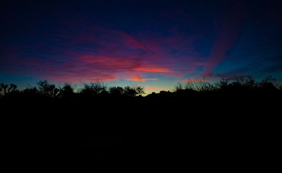 Sunset, sky, 4k
